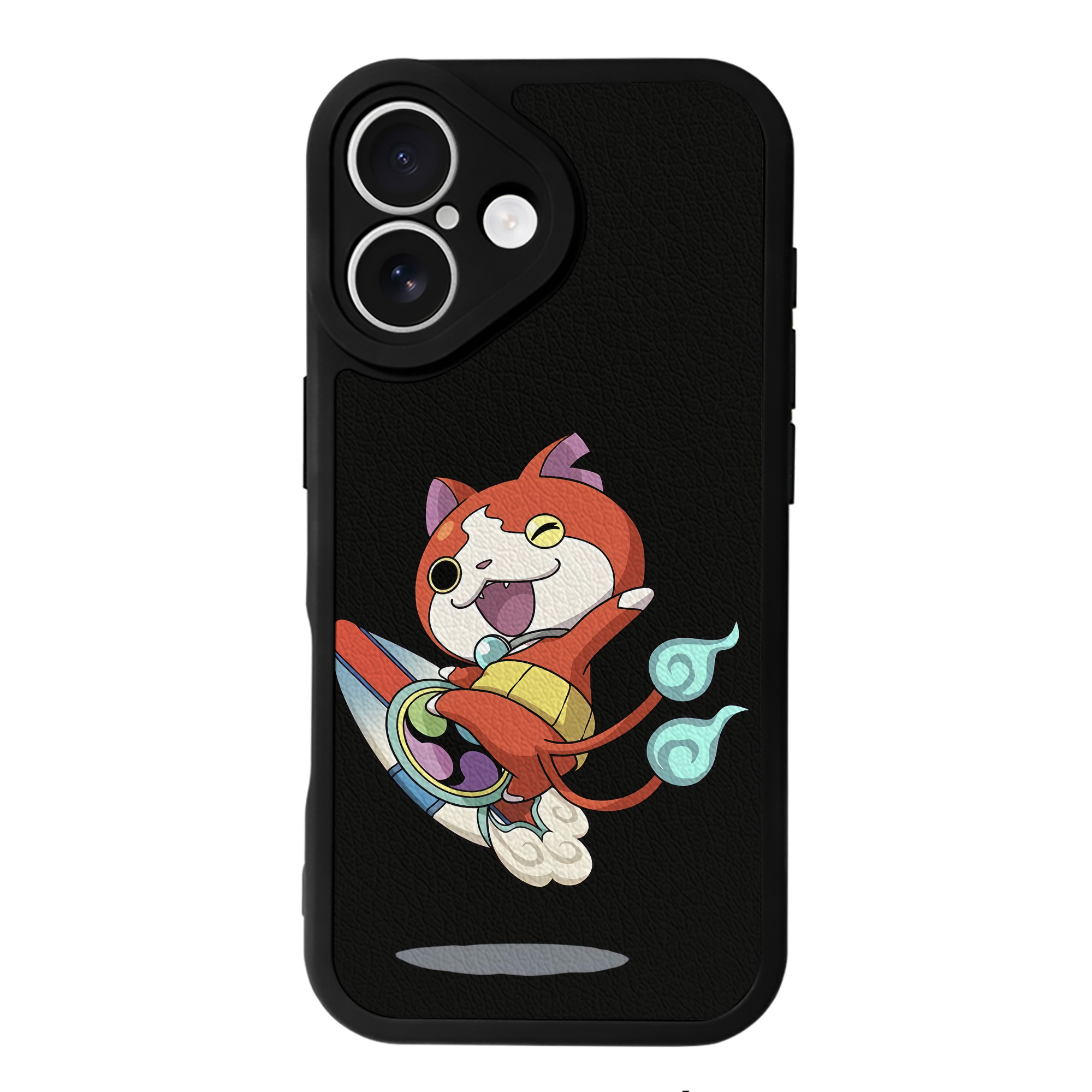 （画像用） 妖怪ウォッチ Yo-kai Watch 【iPhone 16シリーズ対応】シリコンスマホケース（レザー調） 材質：シリコン